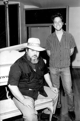 Ron in the studio with Dr. John during the recording of "Pick It Up" (1992); Credit: Kristin Callahan