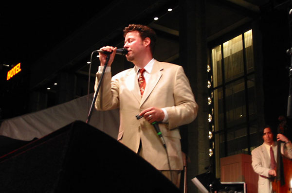 Ron at Midsummer Night Swing, Lincoln Center, NYC (July 9, 2003); Credit: Feather Frazier