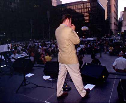 Concert at the World Trade Center (June 2000); Credit: Kristin Callahan